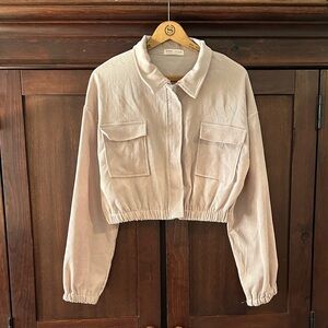 Romwe women’s cropped jacket